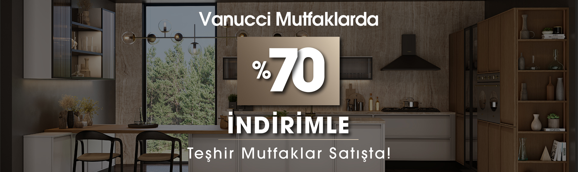 Teşhir Mutfaklar %70 İndirimle Satışta!